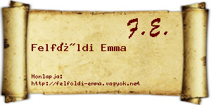 Felföldi Emma névjegykártya